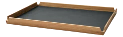 Dienblad Lind DNA Square L Airy Nupo Anthracite / Teak