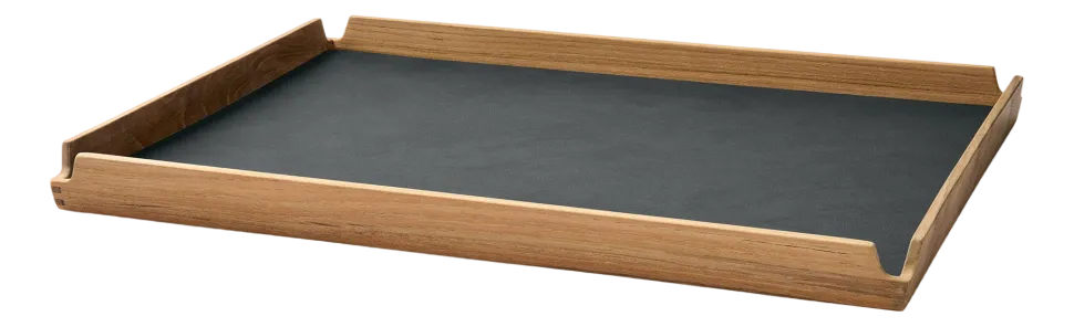 Dienblad Lind DNA Square L Airy Nupo Anthracite / Teak