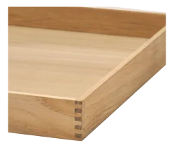 Dienblad Lind DNA Square L Even Nupo Linen / Teak