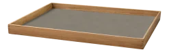 Dienblad Lind DNA Square L Even Nupo Flint Grey / Teak