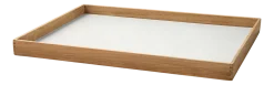 Lind DNA Dienblad Square L Even Nupo Pure White / Teak Discount