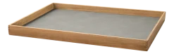 Dienblad Lind DNA Square L Even Nupo Light Grey / Teak