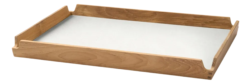 Lind DNA Dienblad Square M Airy Nupo Pure White / Teak Best