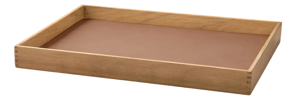 Lind DNA Dienblad Square M Even Nupo Old Rose / Teak Online