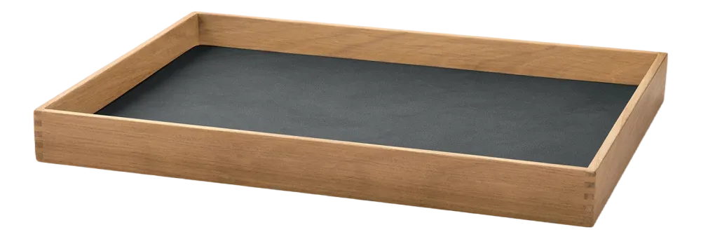 Lind DNA Dienblad Square M Even Nupo Anthracite / Teak