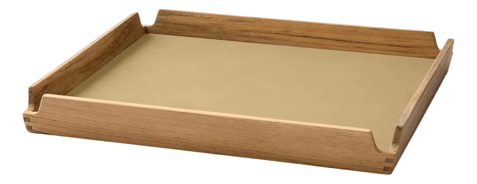 Dienblad Lind DNA Square S Airy Nupo Khaki / Teak
