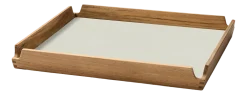 Lind DNA Dienblad Square S Airy Nupo Linen / Teak Best