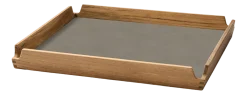 Lind DNA Dienblad Square S Airy Nupo Flint Grey / Teak