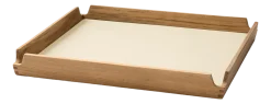 Dienblad Lind DNA Square S Airy Nupo Vanilla / Teak