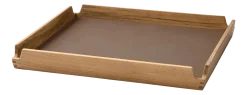 Lind DNA Dienblad Square S Airy Nupo Truffle / Teak Sale