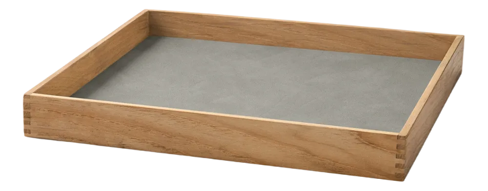 Lind DNA Dienblad Square S Even Nupo Light Grey / Teak Online