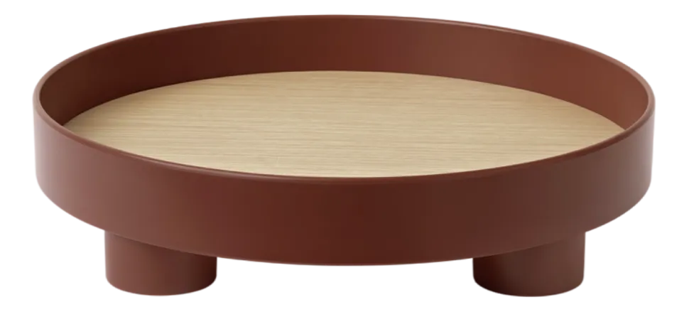 Dienblad Muuto Platform Tray Dark Red