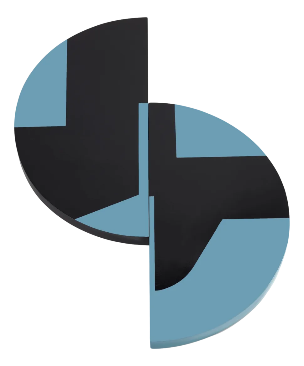Dienblad Serax Black Blue Endo Blue (60 x 60 x 3 cm)