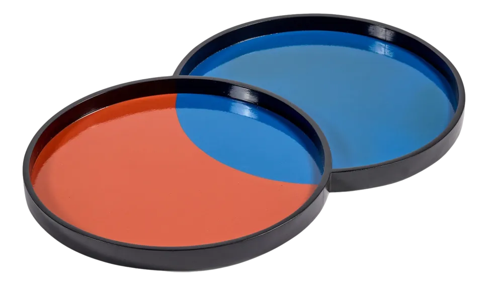 Dienblad Serax Red Blue Yo-Yo Blue (65 x 40 x 3 cm)