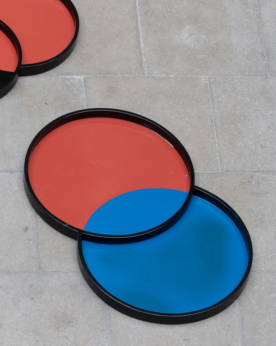 Dienblad Serax Red Blue Yo-Yo Blue (65 x 40 x 3 cm)