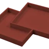 Serax Dienblad Red Cubit Red (45,5 x 43,5 x 3,5 cm) Online