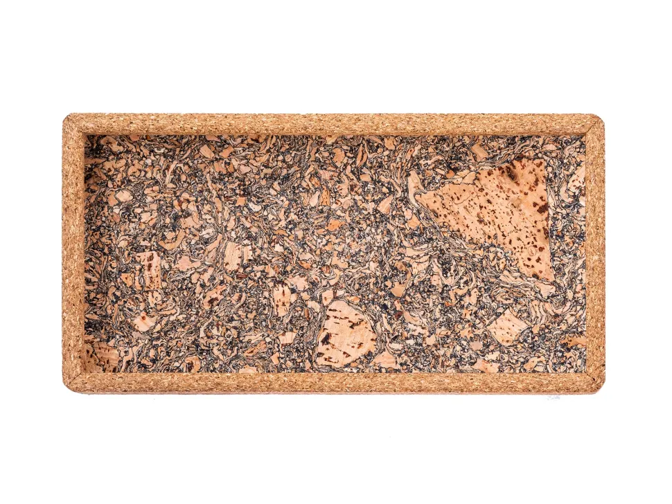 Dienblad Ziczac Querco Earth 28 x 14,5 cm