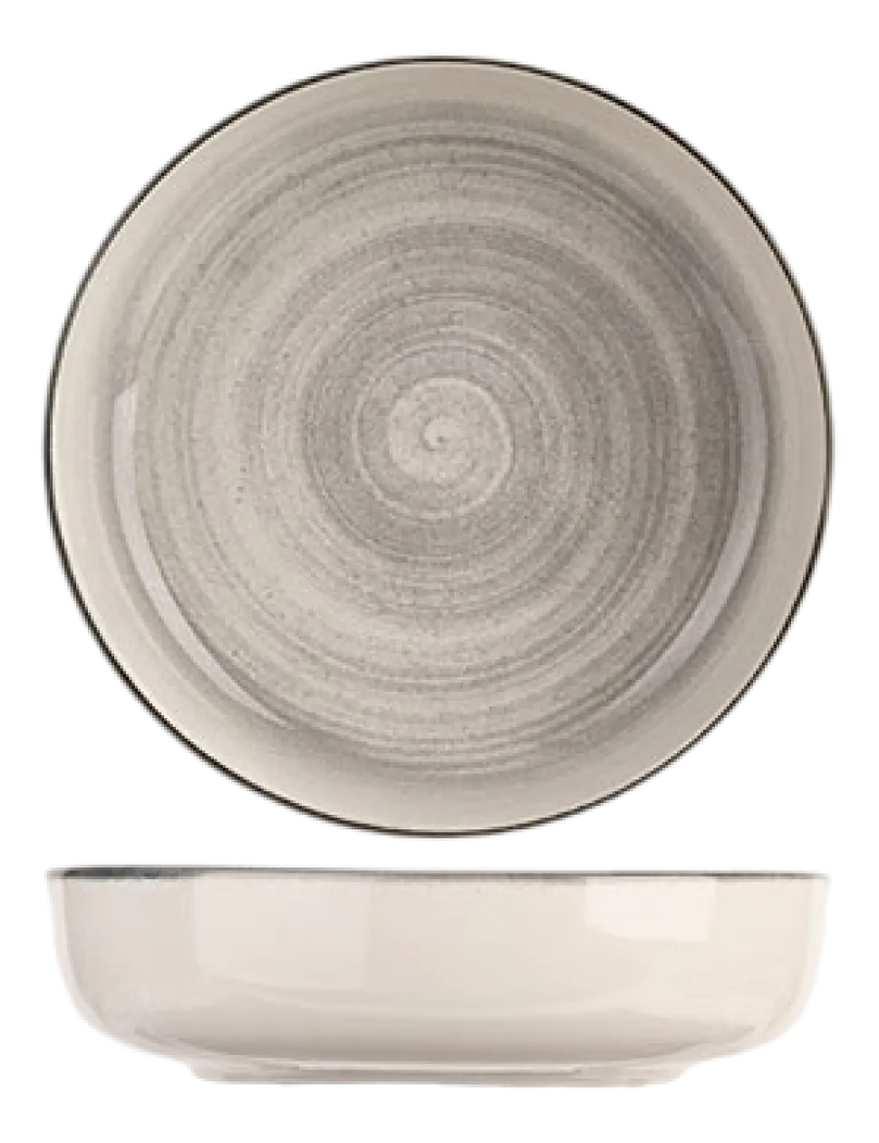 Diep Bord Cosy & Trendy Baltic Grey 18,5 cm (Set van 6)