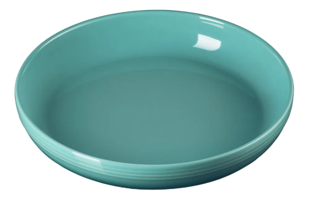 Le Creuset Diep Bord Bleu Riviera 22 cm (Set van 4) Outlet