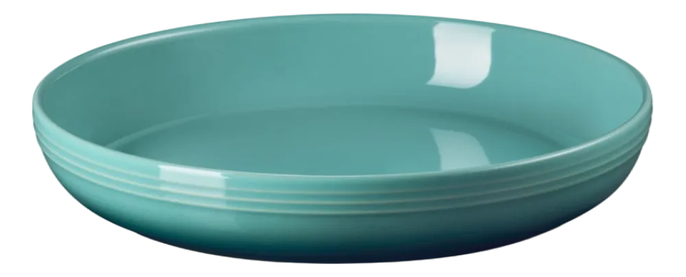 Le Creuset Diep Bord Bleu Riviera 22 cm (Set van 4) Outlet