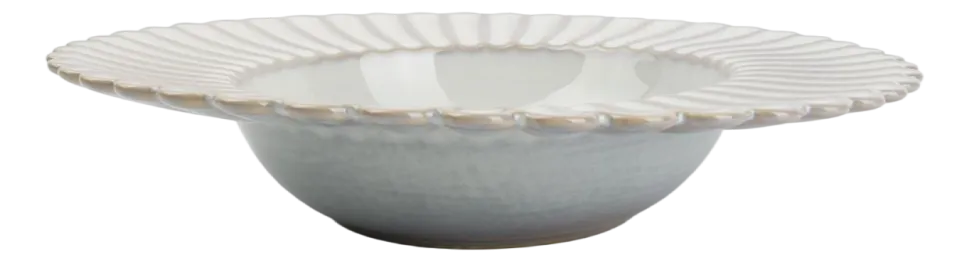 Diep Bord Salt & Pepper Lotus Nuance White 24 cm (Set van 4)