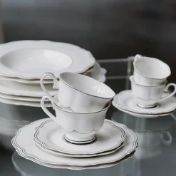 Diep Bord Salt & Pepper Odette Black / White 24 cm (Set van 2)