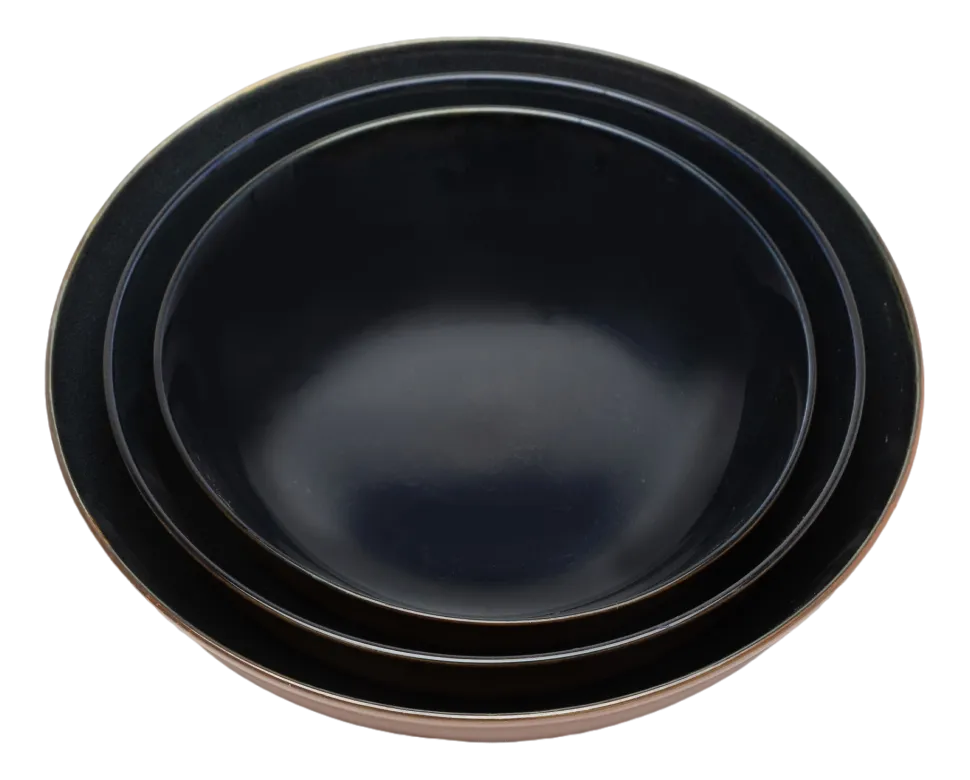 Diep Bord Serax Terres De Rêves Tableware By Anita Le Gr Dark Blue Rust L 23,5 cm