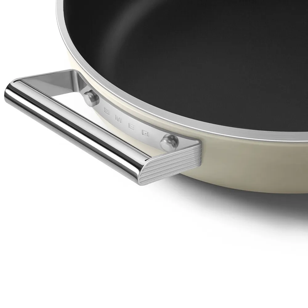 Smeg Diepe Pan 50's Style Crème 28 cm Outlet