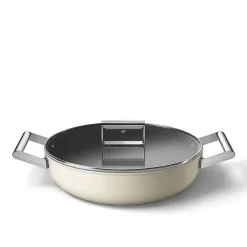 Smeg Diepe Pan 50's Style Crème 28 cm Outlet