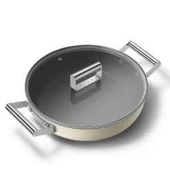 Smeg Diepe Pan 50's Style Crème 28 cm Outlet