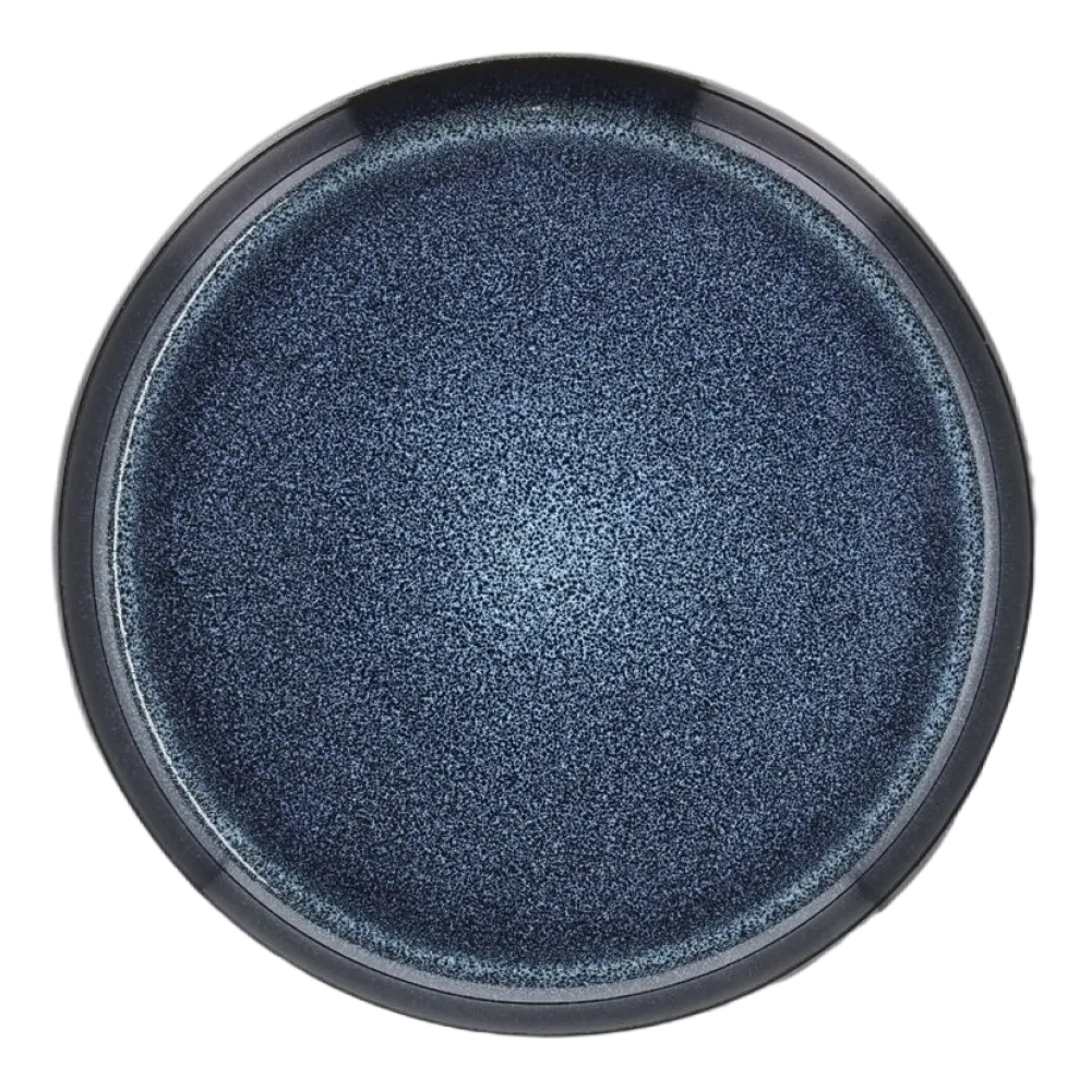 Bitz Dinerbord Gastro White / Dark Blue 21 cm (Set van 6)
