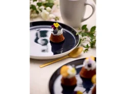 Bitz Dinerbord Gastro White / Dark Blue 21 cm (Set van 6)