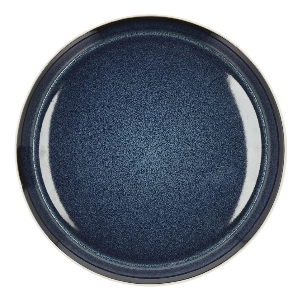 Dinerbord Bitz Gastro White / Dark Blue 27 cm