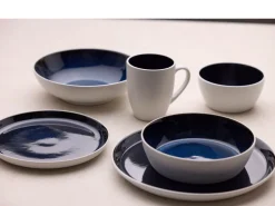 Dinerbord Bitz Gastro White / Dark Blue 27 cm (Set van 6)