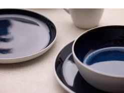 Dinerbord Bitz Gastro White / Dark Blue 27 cm (Set van 6)