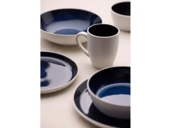 Dinerbord Bitz Gastro White / Dark Blue 27 cm (Set van 6)