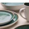 Bitz Dinerbord Gastro White / Green 27 cm (Set van 6) Sale