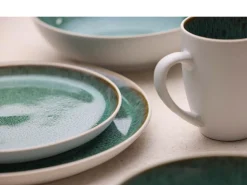 Bitz Dinerbord Gastro White / Green 27 cm (Set van 6) Sale