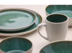 Bitz Dinerbord Gastro White / Green 27 cm (Set van 6) Sale
