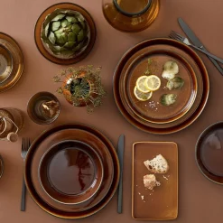 Dinerbord Bitz Gastro Zwart Amber 27 cm (set van 6)