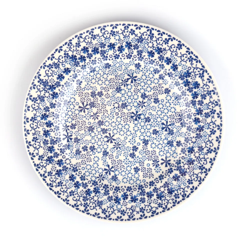 Bunzlau Castle Dinerbord Melamine Indigo Lace (25 cm) Discount