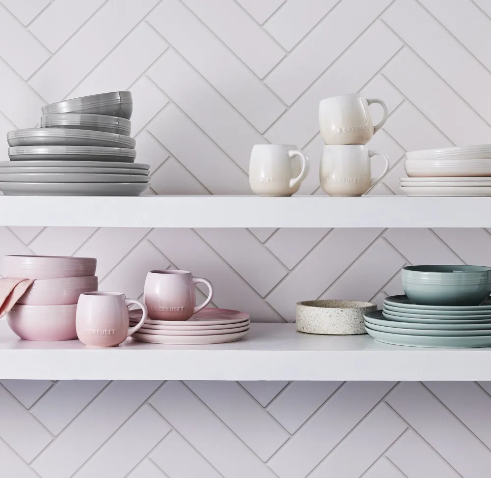 Le Creuset Dinerbord Coupe Flint 27 cm (4-Delig)