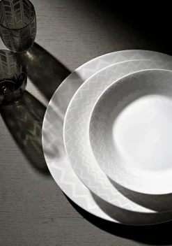 Missoni Dinerbord Zig Zag White 27,5 cm (Set van 6) New
