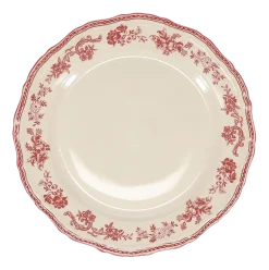Dinerbord Salt & Pepper Cyril Burgundy Ivory / Burgundy 26,5 cm (Set van 4)