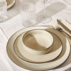 Dinerbord Salt & Pepper Meridian Ivory Beige 26 cm (Set van 4)