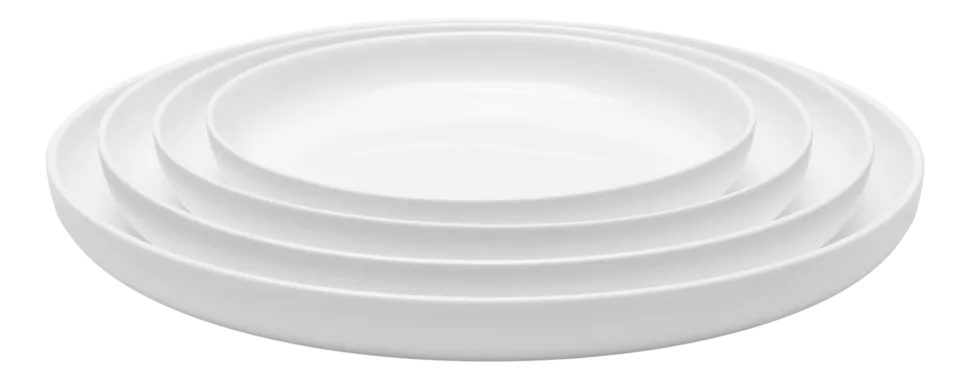 Dinerbord Serax Base tableware by Piet Boon High White 28 cm
