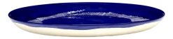 Dinerbord Serax Feast tableware by Ottolenghi Dark Blue Stripes White 22,5 cm