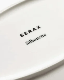 Dinerbord Serax Oval S White Silhouette 19 cm