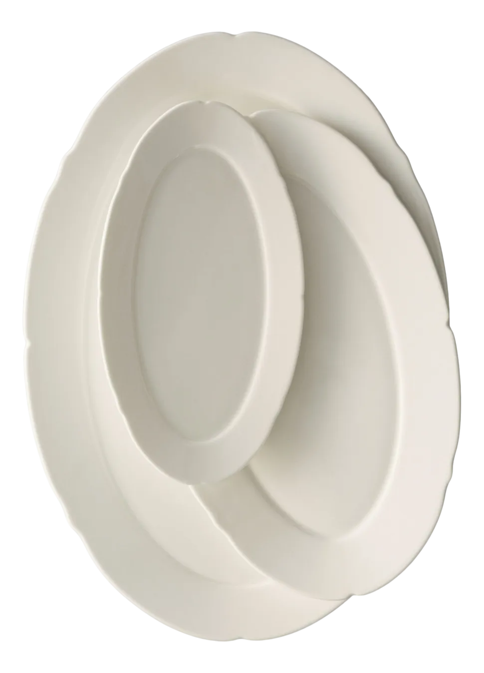 Dinerbord Serax Oval S White Silhouette 19 cm