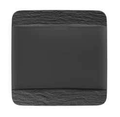Villeroy & Boch Dinerbord Manufacture Rock Vierkant (6-Delig) Best